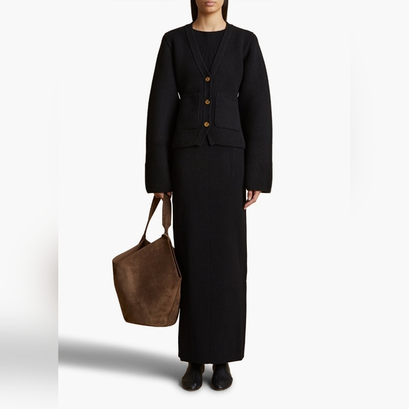 KHAITE Scarlet Cardigan - Black - Picture 2 of 13